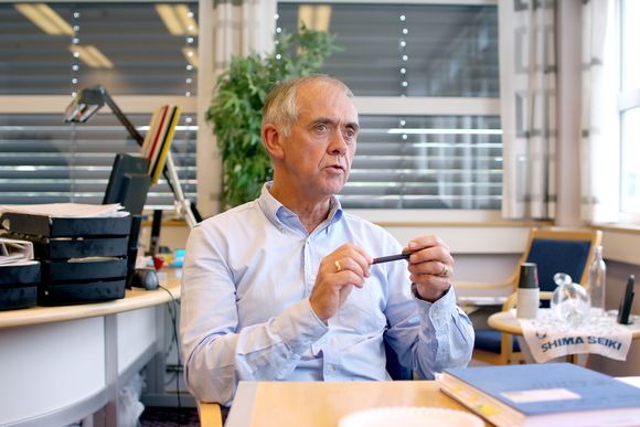 – Vår oppgave har vært å være bindeleddet mellom forskningen og industrien, sier Lars Einar Riksheim i Amatec. <i>Bilde:  Kristin S. Grønli</i>