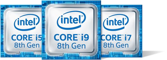 Intel Core i5, i7 og i9. <i>Bilde:  Intel Corporation</i>