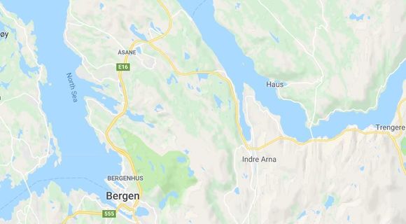 Alle tunnelene ligger på E16 inn mot Bergen. <i>Illustrasjon:  Google Maps</i>