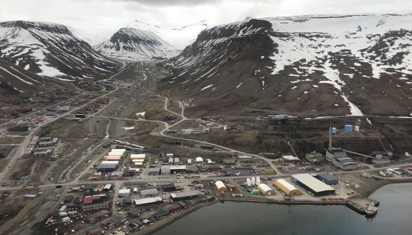 Longyearbyen på Svalbard. <i>Foto:  Eirik H. Urke</i>