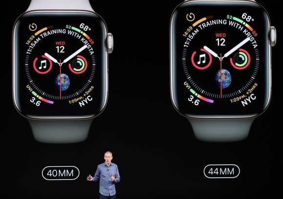 Den nye Apple Watch-modellen har fått nye urskiver og forbedret brukergrensesnitt. <i>Foto:  JUSTIN SULLIVAN/Scanpix</i>