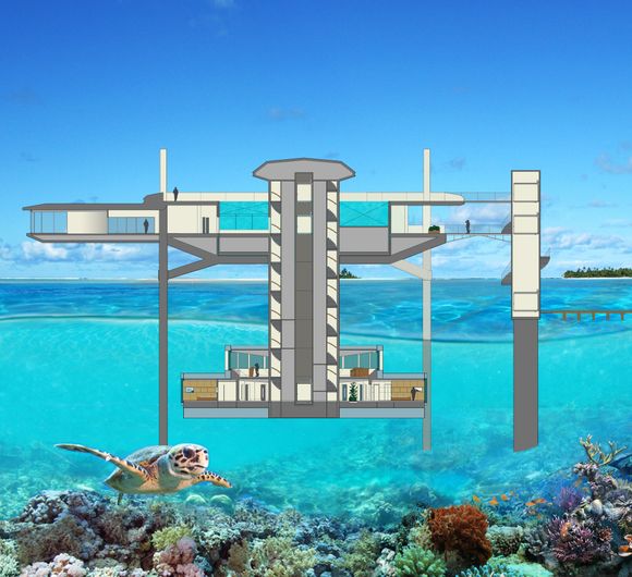 Modell av «Water Discus». <i>Illustrasjon:  Deep Ocean Technology</i>