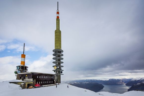 En basestasjon for fly i Sogndal. <i>Foto:  Bo Mathisen/Norkring</i>