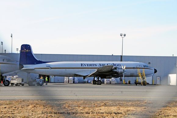 Det gamle braathensflyet er i dag registrert som N151og brukes som fraktmaskin for Everts Air Cargo. Dette bildet er fra 2013. <i>Foto:  </i>