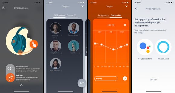 Via appen kan du endre innstillinger for hodetelefonene, oppdatere programvaren, samt justere equalizer-innstillingene.