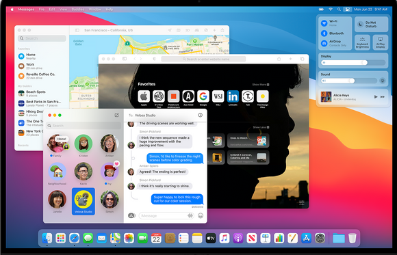 Mac OS «Big Sur» blir det første Mac-operativsystemet som støtter de nye Arm-baserte Apple-prosessorene. <i>Foto:  Apple</i>