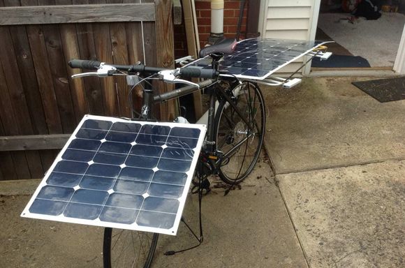 Det er mye rart på markedet. Solcelledrevne Solar E-bike er et av prosjektene som ikke har klart å nå finansieringsmålene hos Indiegogo. <i>Foto: Solar E-bike</i>