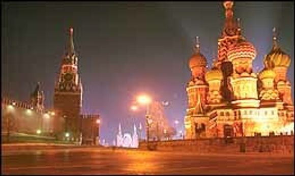 Den røde plass i Moskva.