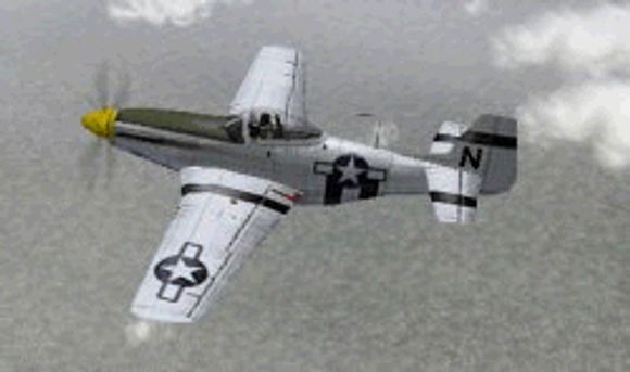 P-51D Mustang, fortsatt i lufta. <i>Skjermbilde: digi.no</i>