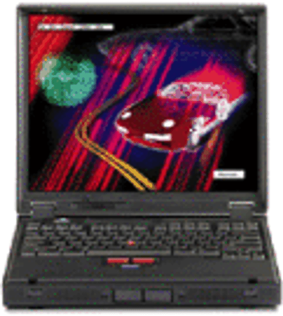 Den bærbare toppmodellen IBM ThinkPad 770.