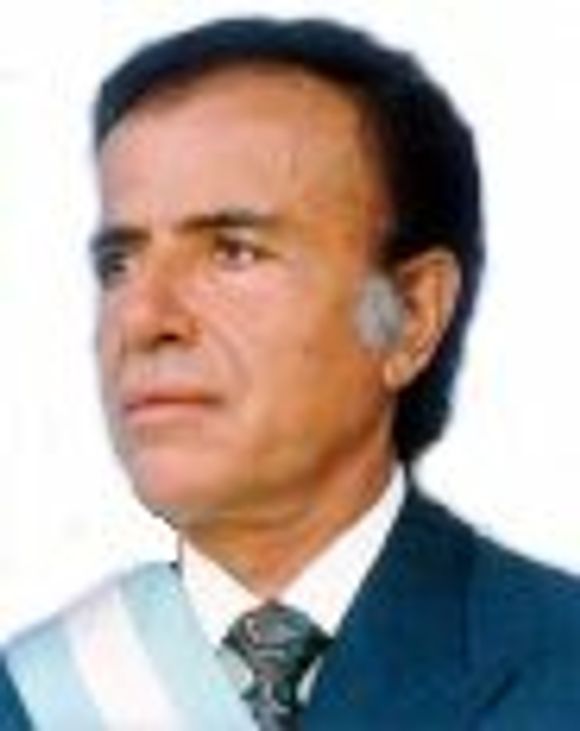 President Carlos Menem.