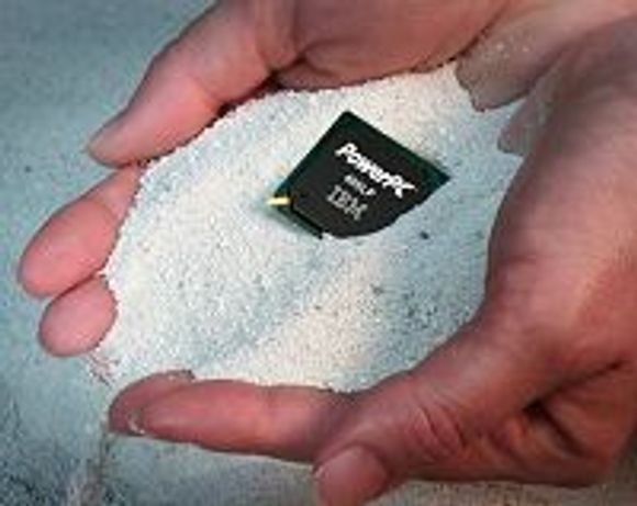 I likhet med de fleste andre halvlederbrikker, er IBM PowerPC 405LP-prosessoren i stor grad lagd av vanlig sand.