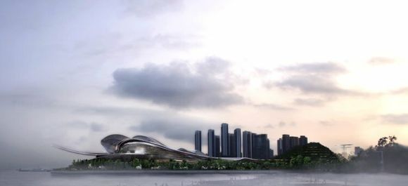 Ateliers Jean Nouvel vant konkurransen om å få designe Shenzhens nye operahus, med sitt «Light of the Sea». <i>Foto:  Ateliers Jean Nouvel</i>