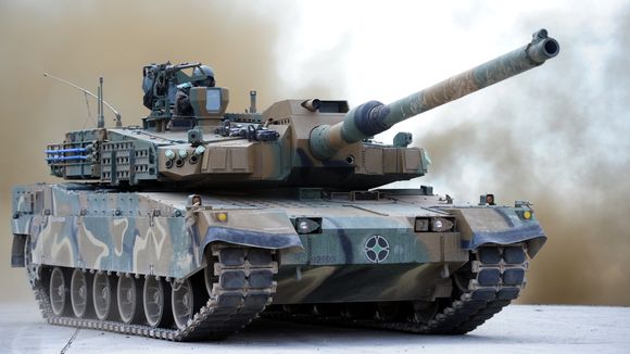 K2 Black Panther er den andre stridsvognkandidaten. <i>Foto:  Hyundai Rotem</i>