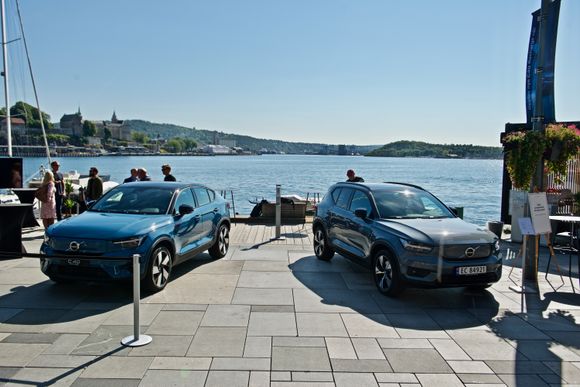 XC40 er syv centimeter høyere enn C40. <i>Foto:  Mathias Klingenberg </i>