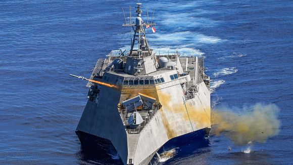 LCS-skipet USS Gabrielle Giffords har vært operativ med NSM i over to år. <i>Foto:  Chief Petty Officer Shannon Renf</i>