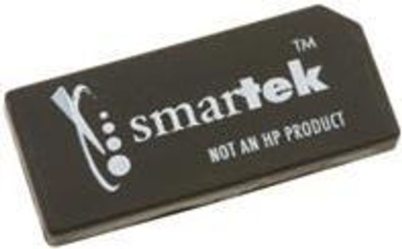 Smartek-brikken fra Static Control Components. Merk påskriften: Not an HP-product. <i>Foto:  Static Control Components</i>