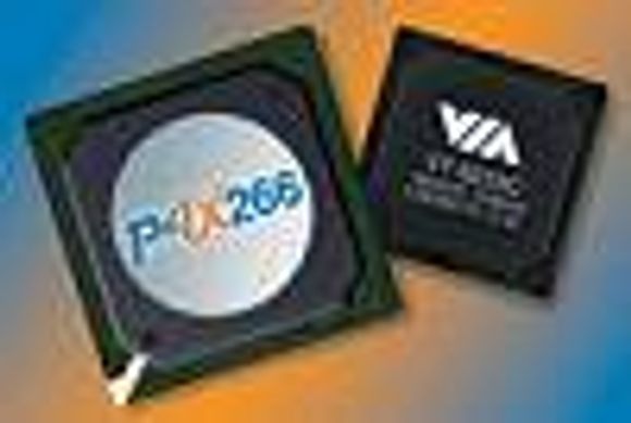 VIA Apollo P4X266-brikkesett for Pentium 4. <i>Foto:  VIA Technologies</i>
