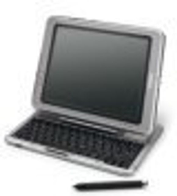 Compaq Tablet PC TC1000, her med tastatur. <i>Foto:  Compaq</i>