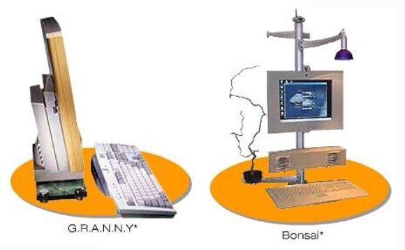 Konseptdatamaskinene Bonsai og Granny fra Intel. <i>Foto:  Intel</i>