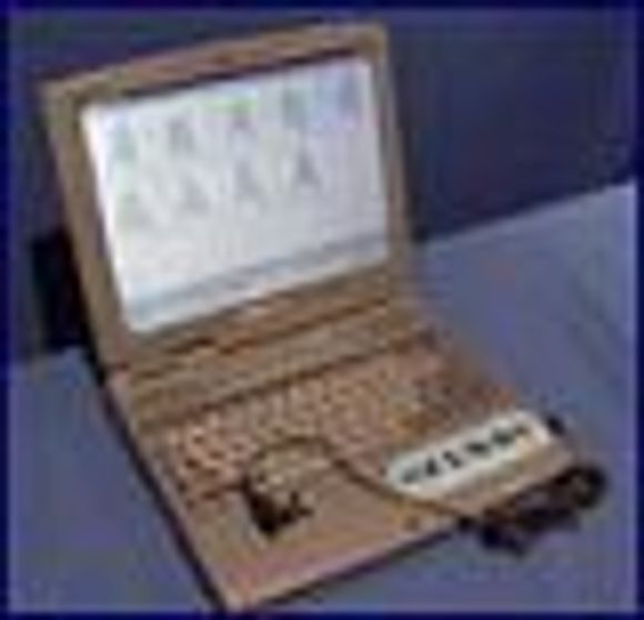 PC med Computer Voice Stress Analyzer. <i>Foto:  National Institute for Truth Verification</i>