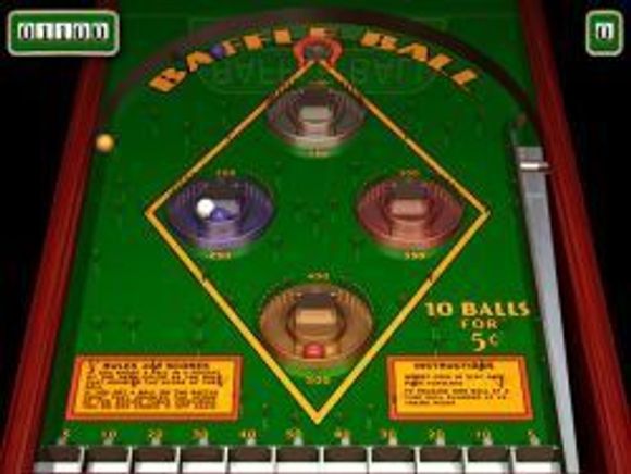 Baffle Ball-brettet i Pinball Arcade. <i>Skjermbilde:  Digi.no</i>