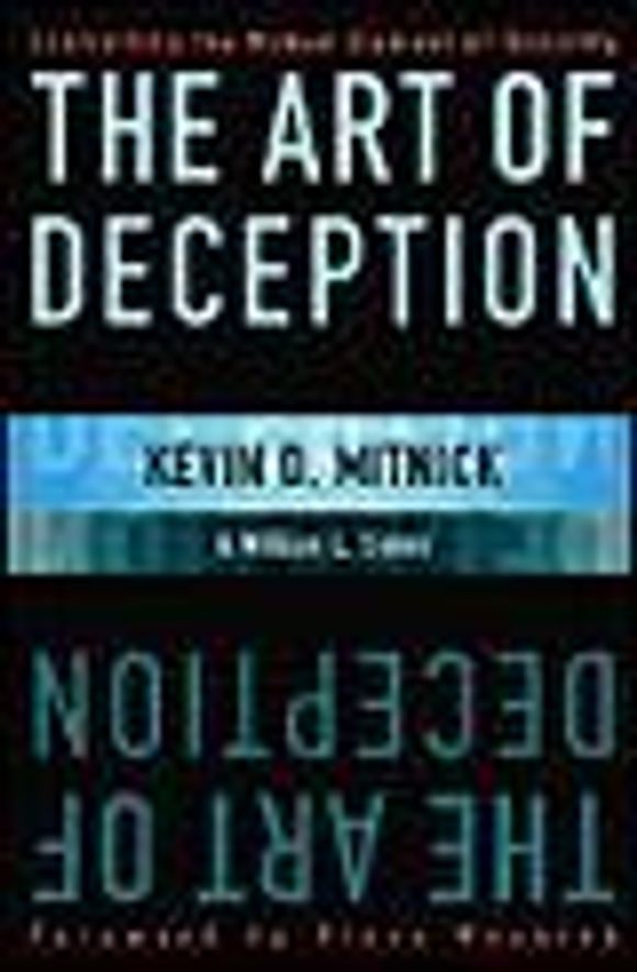 Omslaget til Kevin Mitnicks bok The Art of Deception.