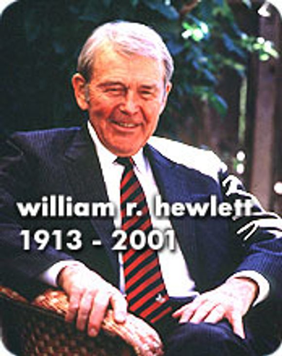 Bilde fra HPs pressemelding om at William Redington Hewlett er død. <i>Illustrasjonsfoto:  HP</i>