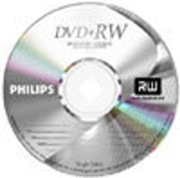 Philips DVD+RW-plate.