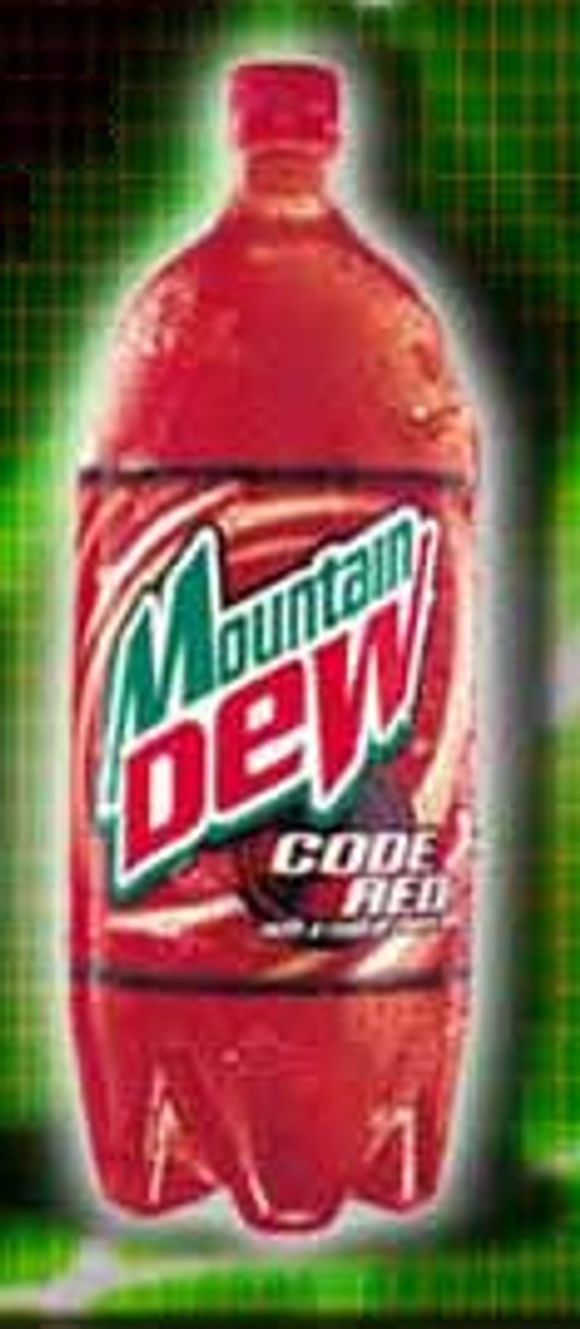 Mountain Dew Code Red-flaske.