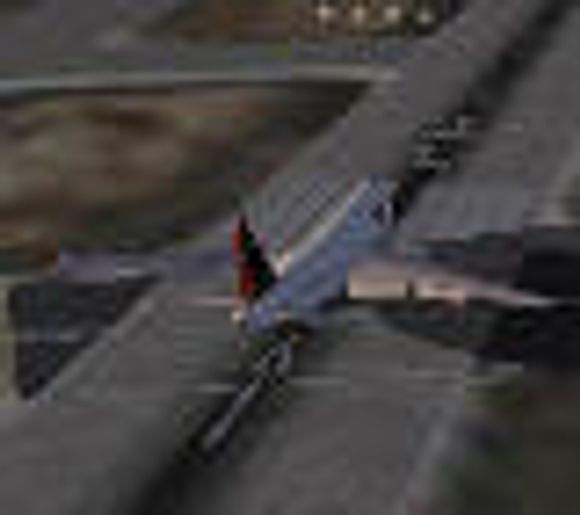 Fly på rullebanen i Microsoft Flight Simulator 2002.