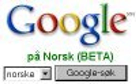 Google på norsk i betautgave. <i>Skjermbilde:  Digi.no</i>