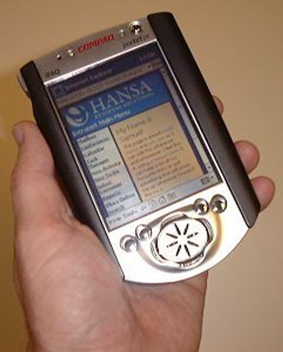 PocketHansa på Compaq iPaq. <i>Foto:  Digi.no</i>