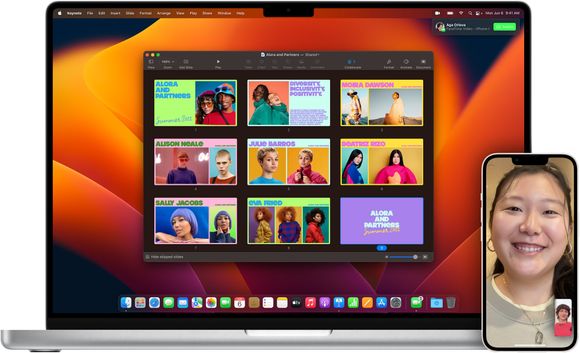 Når du er i en Facetime-samtale, kan du overføre samtalen til Mac-en din gjennom en liten pop-up i høyre hjørne <i>Foto: Apple</i>