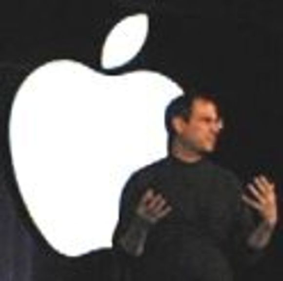 Steve Jobs under åpningstalen på Macworld Expo 1998.