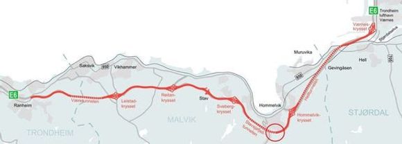 Det var et sammenfall av årsaker som førte til skredet ved Stavsjøfjelltunnelen på E6 i Malvik 4. mai, 2022. <i>Foto:  Nye Veier</i>