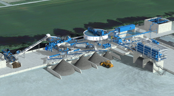 Gjenvinningsanlegget på Disenå kjører nå tester på 10 tonn daglig. Anlegget har tillatelse til å produsere 350 000 tonn i året. <i>Foto:  Tom Wilhelmsen AS</i>