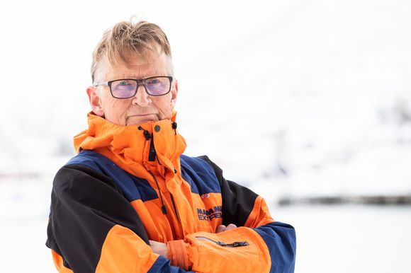 Mads Gilbert, overlege ved akuttmedisinsk klinikk ved Universitetssykehuset Nord-Norge, er en erfaren redningsmann og kjenner godt til de skredutsatte områdene i Troms. <i>Foto:  NTB</i>