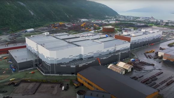 Freyrs batterifabrikk "Giga Arctic" i Mo i Rana er satt på pause. <i>Foto:  Freyr</i>