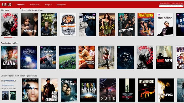 800.000 nordmenn strømmer film daglig