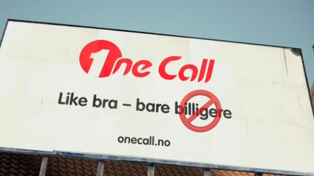 One Call ikke lenger «like bra»