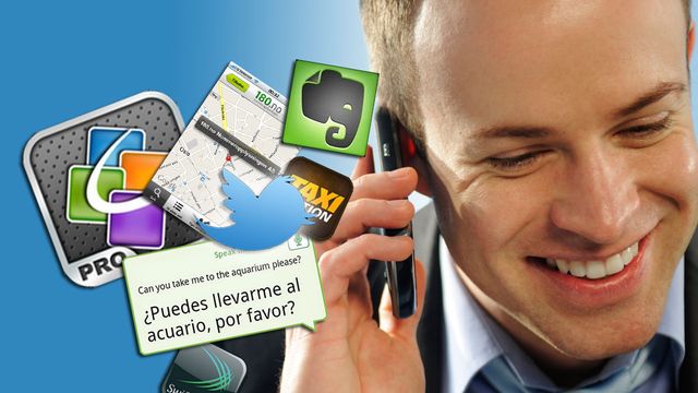 Apper for den travle businessmann
