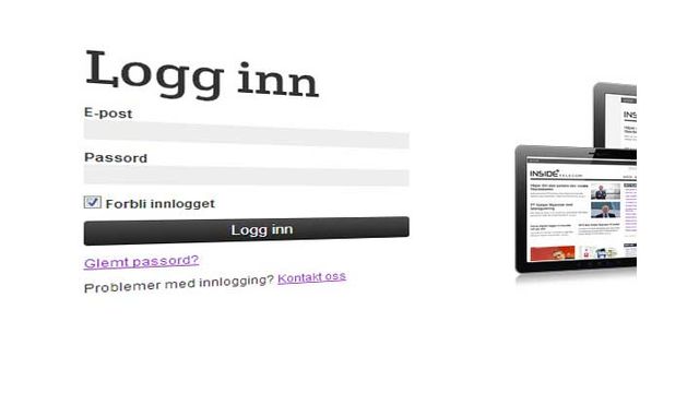 Husk nytt passord på Inside Telecom