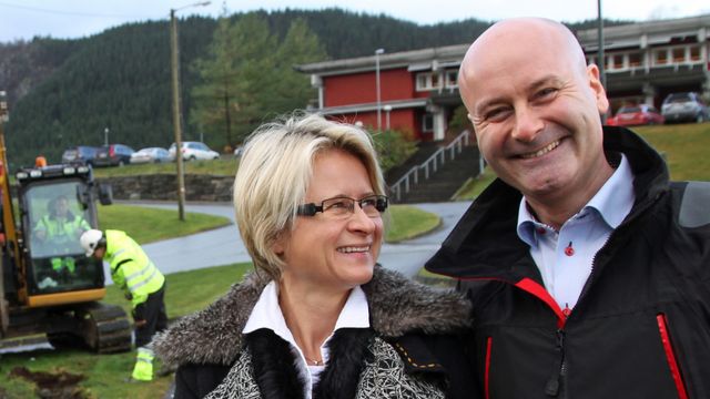 Kjører fullskala gigabit-test