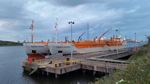 Yara bygget om bulkskip til CO2-frakt