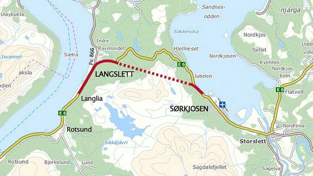 Ny utlysning av tunnelen gjennom Sørkjosfjellet