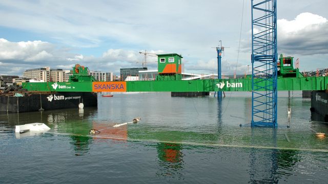 Alle elementene er på plass i Bjørvika