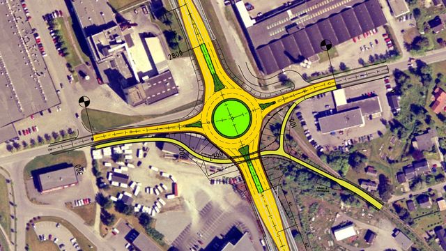 Lokalt AF bygger om Havnekrysset i Stjørdal