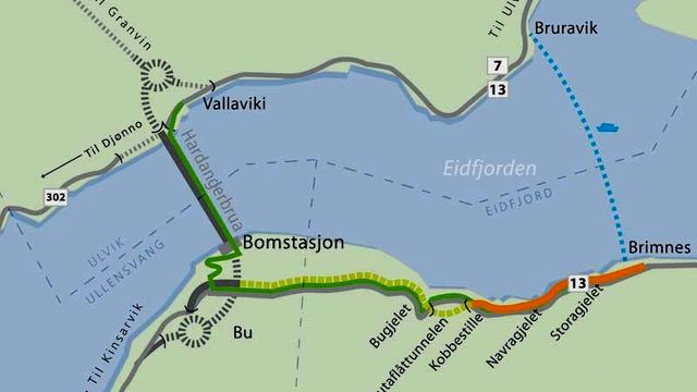Riksveg 13 sikres mot ras
