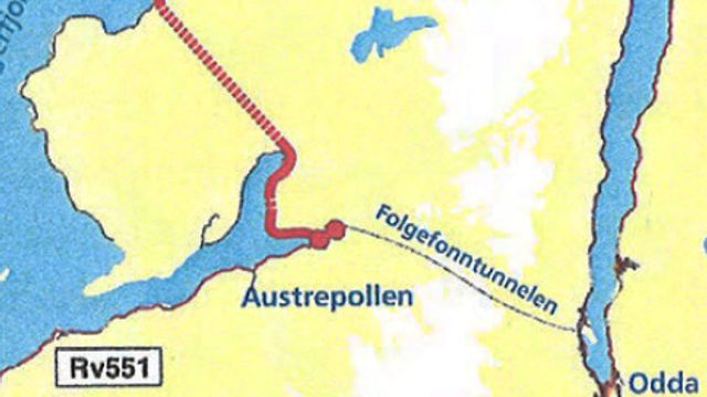 Helt jevnt oppgjør om Jondalstunnelen